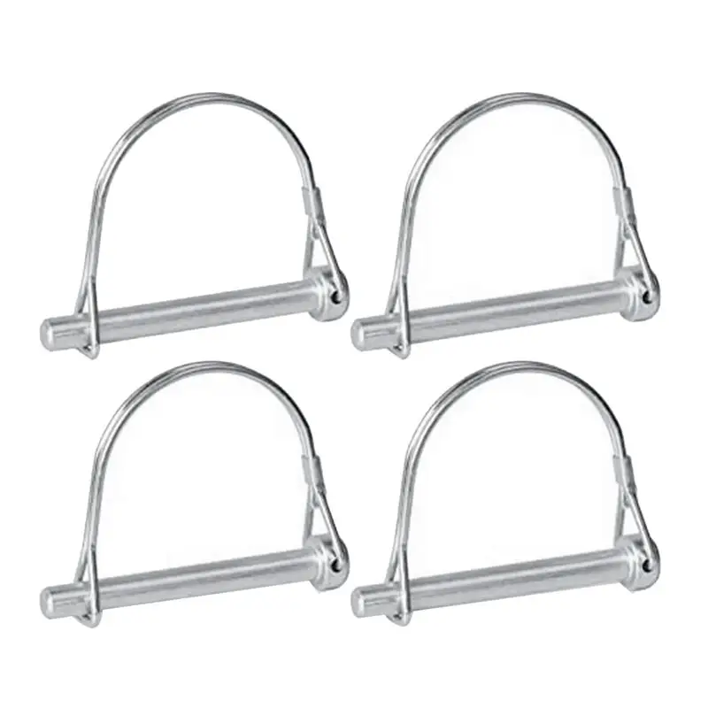 HITL 4Pcs Shaft Locking Pin, Safety Coupler Pin Trailer Coupler Pin for Trailers Lawn Garden, Hardware Pins