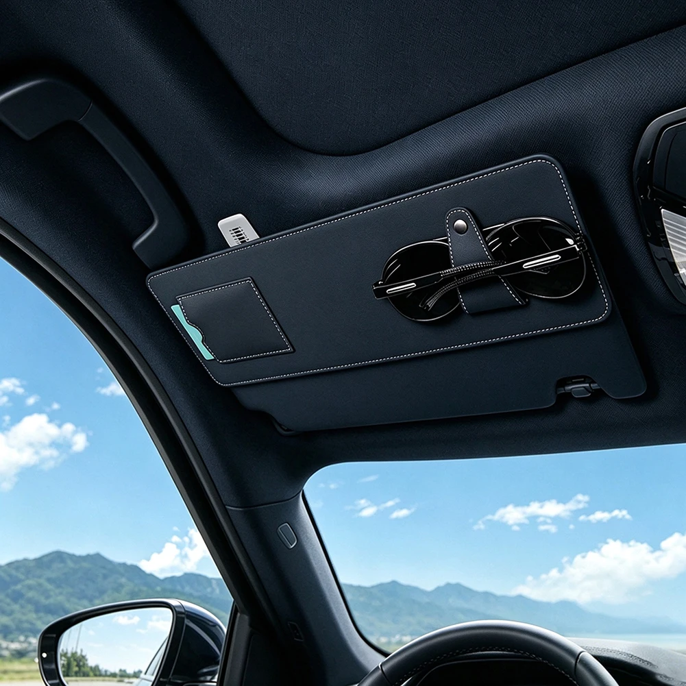 Car Sun Visor Extension Panel Glasses Card Storage Board Sun Shade Panel For Changan CS75 Plus UNI-T UNI-K UNI-V Eado CS55 Plus