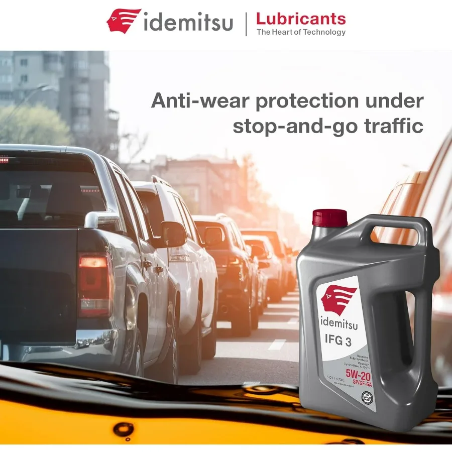 زيت محرك IFG 3 5W20 صناعي كامل 5 كوارت SP GF6A زيت محرك معتمد لمحركات TGDI PFI أقصى قدر من الكفاءة