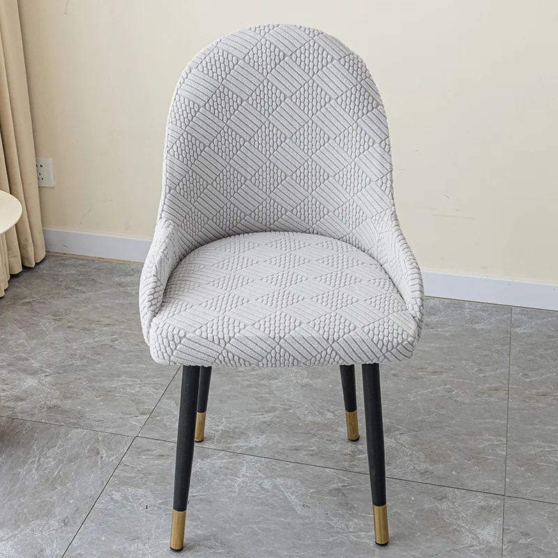 Polar Fleece Halve Cirkel Fauteuil Hoezen Stretch Eetkamerstoel Cover Kantoorstoel Hoezen Keuken Bruiloft Banket Hoezen
