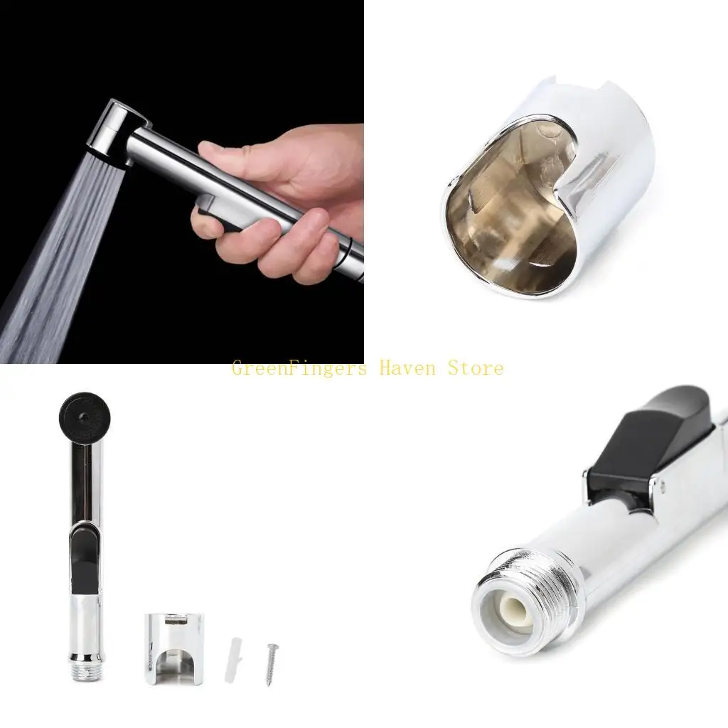 F68D Toilet Handheld Bidet Sprayer Shattaf Cloth Diaper Sprayer ABS Polished Chrome S