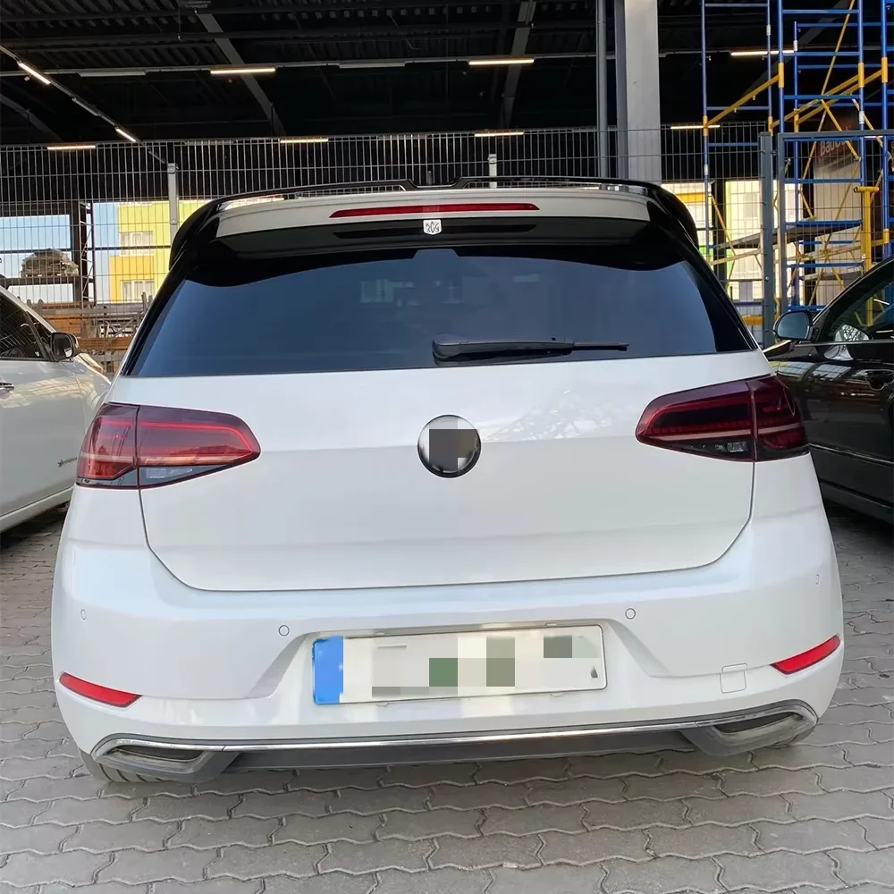 For VW Golf 7 MK 7 GTI R Oettinger 2013-2019 Car Top Tail Wings Fixed Wind Spoiler Rear Trunk Roof Sport Spoiler Wings Styling