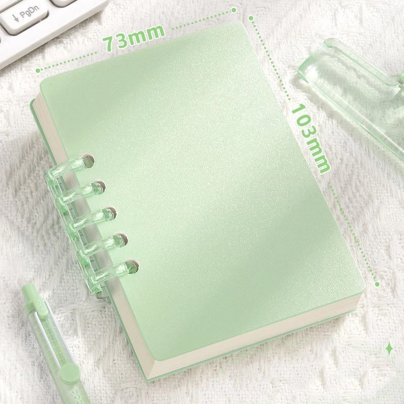 Tragbares Loseblatt-Notizbuch im A7-Format. Ein Mini-Taschen-Notizbuch mit hochwertigen Standards für Studenten ist ein Lernwerkzeug – Detail 3