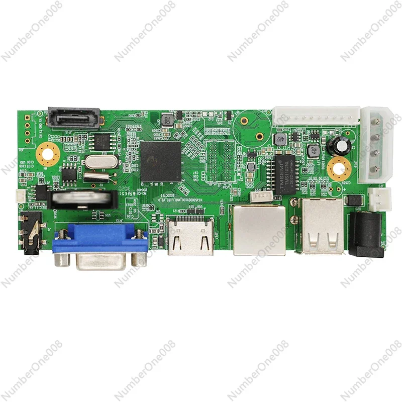 Материнская плата P6SLite H265 NVR для 16-канального сетевого видеорегистратора, поддержка камеры ONVIF IPC, HVR, гибридный доступ, выход 4K HDMI