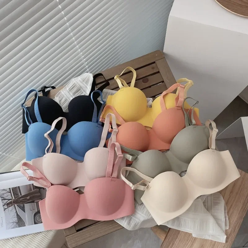 Solid Color Without Steel Rim Sexy Bras  Seamless Underwear for Women Solid Color Wireless Lingerie Bra Underwear Women Bras