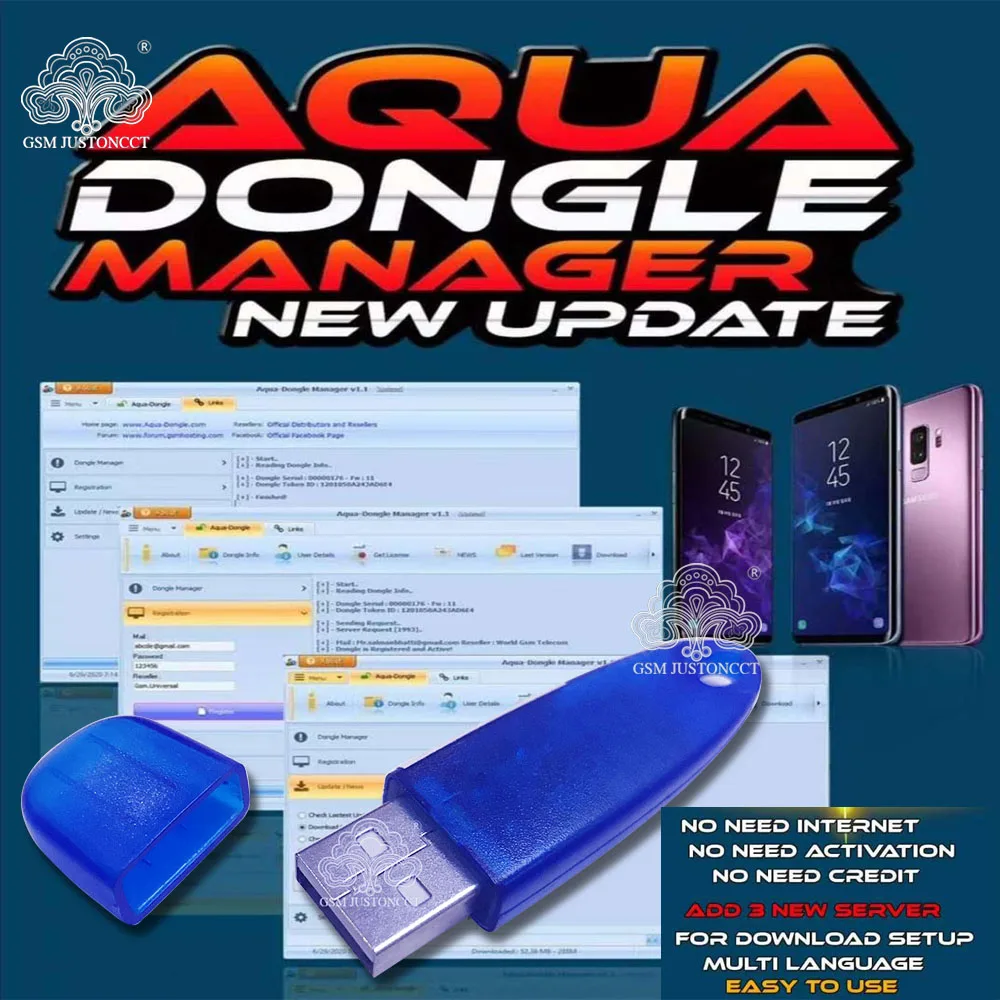 

100% original aqua dongle Aqua Dongle - Multi Brand Gsm Service Tool for Asus Zte Oppo Huawei Vivo Lg Xiaomi Android Phone