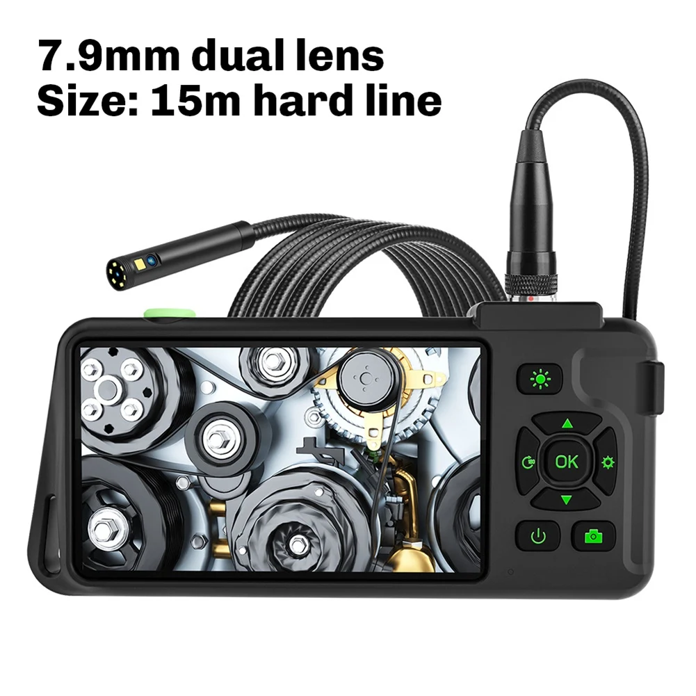 4.5 Inch Inspection Camera With Light 1080P HD Borescope Camera IP67 Waterproof Snake Sewer Camera 7.9Mm