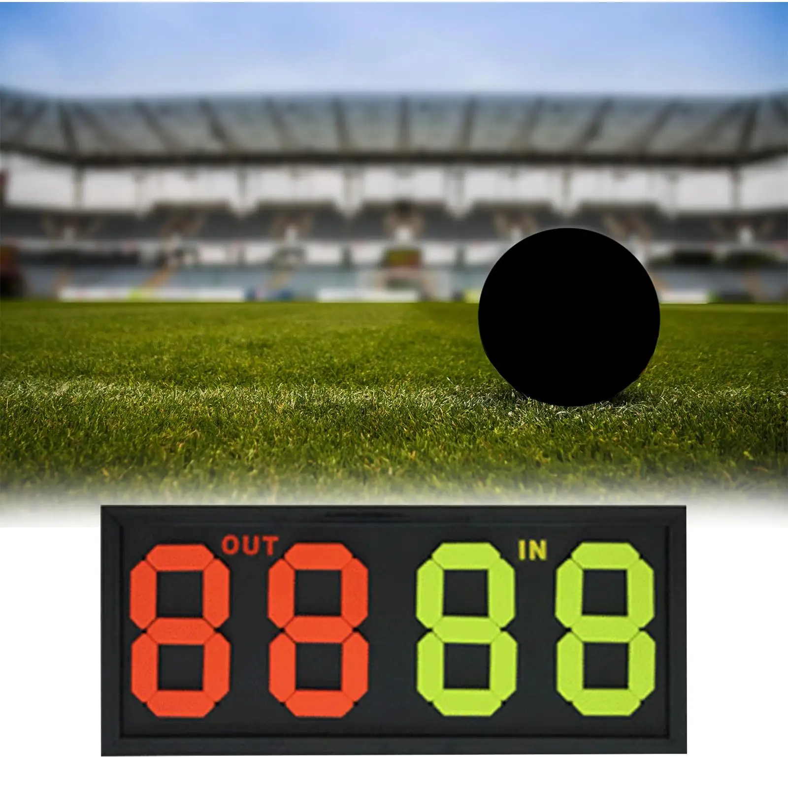 Football Soccer Manual Substitution Board Card Out in Easily Operate without