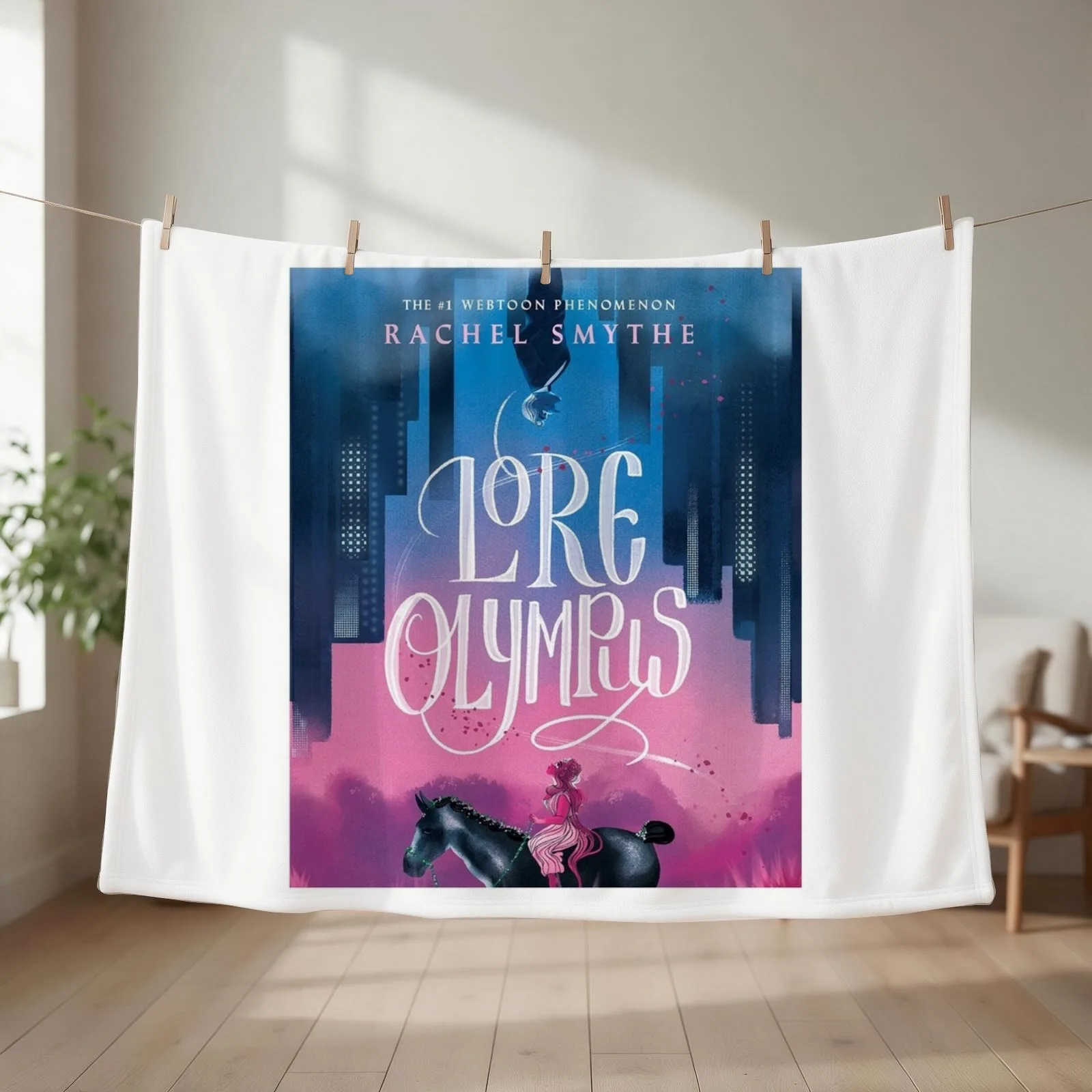 New Lore Olympus Graphic Throw Blanket couch cozy soft plush fuzzy picnic outdoor blanket