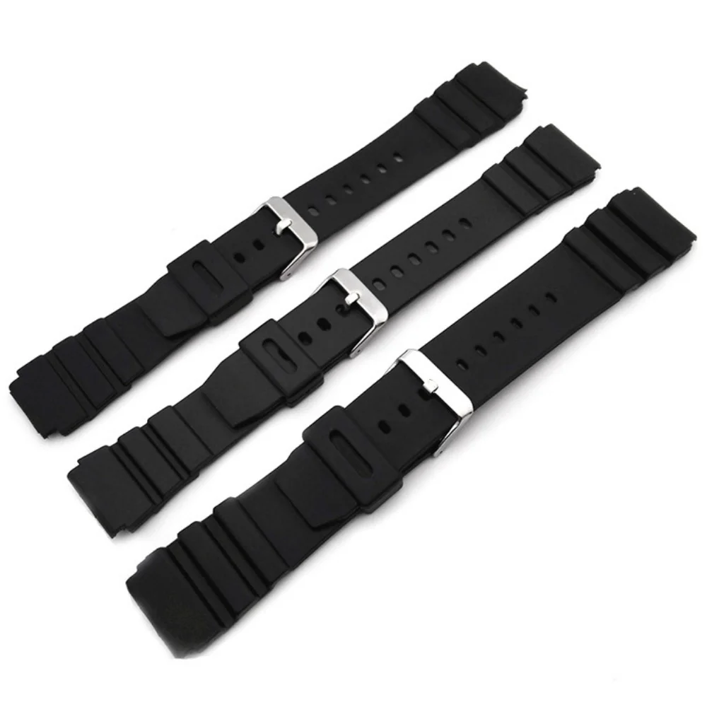 18mm 20mm 22mm Silikonarmband für Casio-Uhren, Gummibänder als Ersatz für Armbanduhren, Armbänder für elektronische Sportuhren, Armbandgürtel – Detail 4