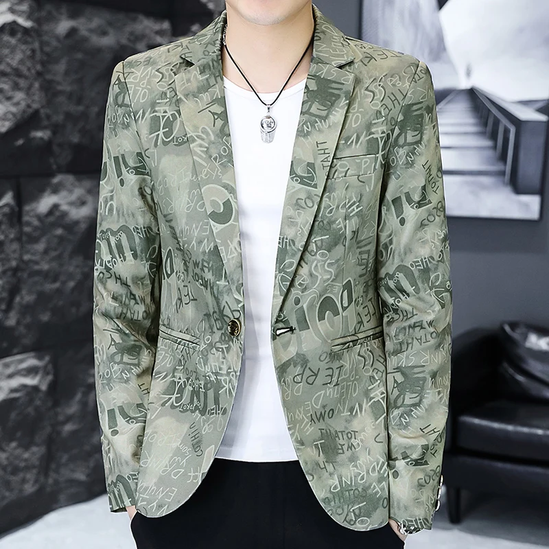 سترة ARC للرجال عصرية للأعمال الخارجية كاجوال مطبوعة بشكل مريح للرجال سترة زفاف مناسبة تمامًا على الطراز البريطاني #4