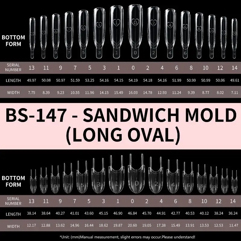 

Rocket Shape Nail Form Molds 120PCS Dual Design For Superior Nail Extensions