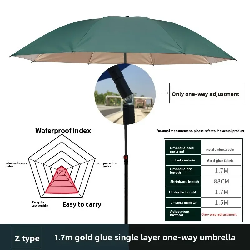 Outdoor Fishing Umbrella Ultraviolet Protection Large Folding Adjustable Swivel Outdoor Umbrella Patio Umbrella Garden Umbrella