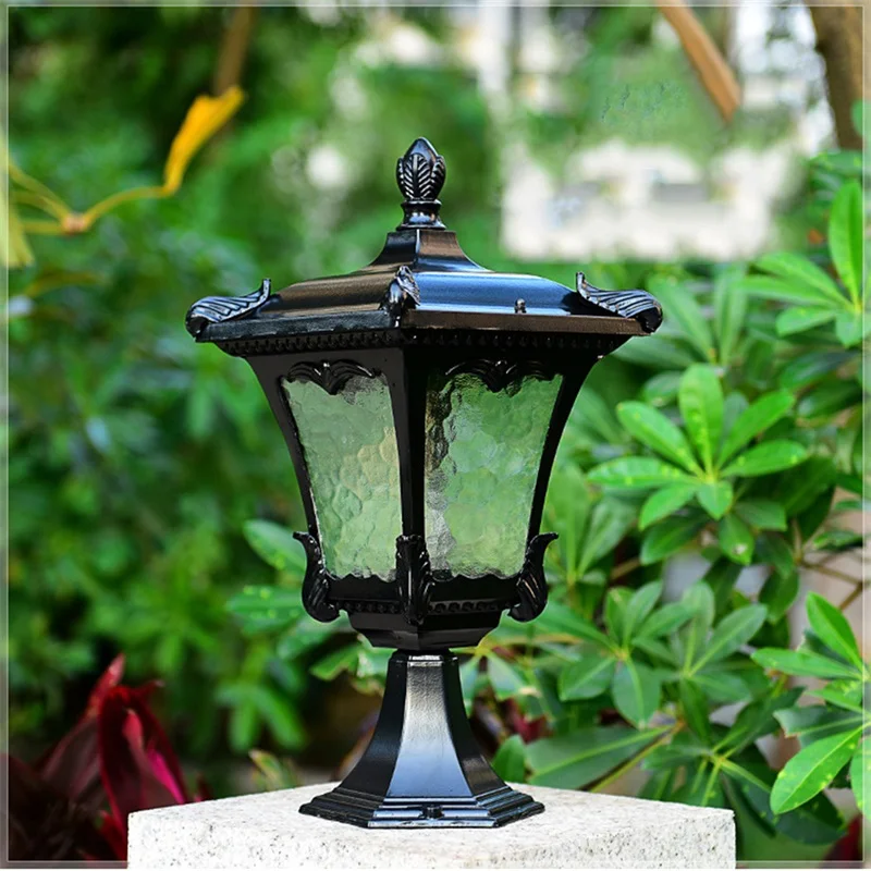 SOFITY Classical Wall Outdoor Light LED Waterproof Pillar Post Lamp Fixture for Home Patio Porch Balcony
