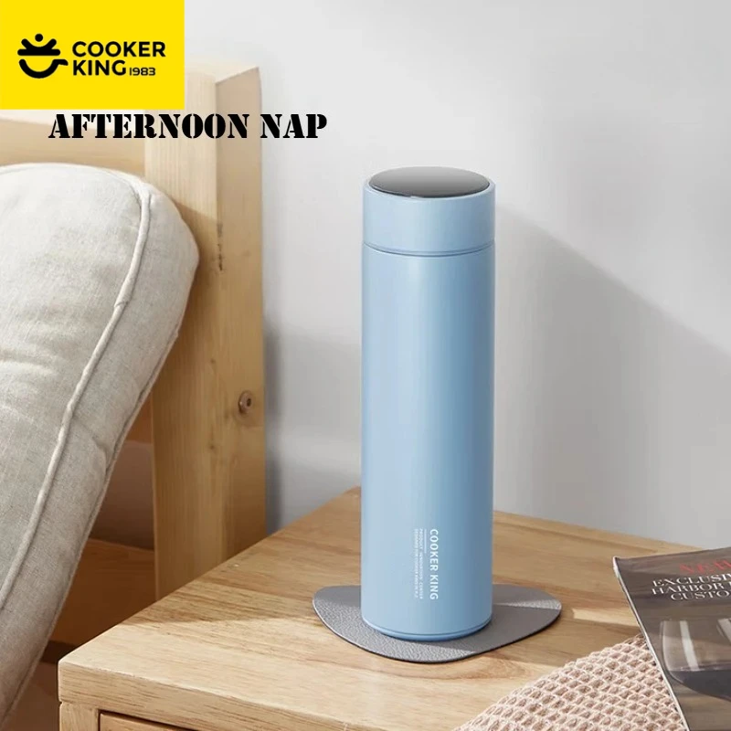 COOKER KING 490ml Thermos Cup 316 stainless Steel Thermos Leak Proof Water Bottle  Straight Body Flask Cup Office Vacuum Flasks