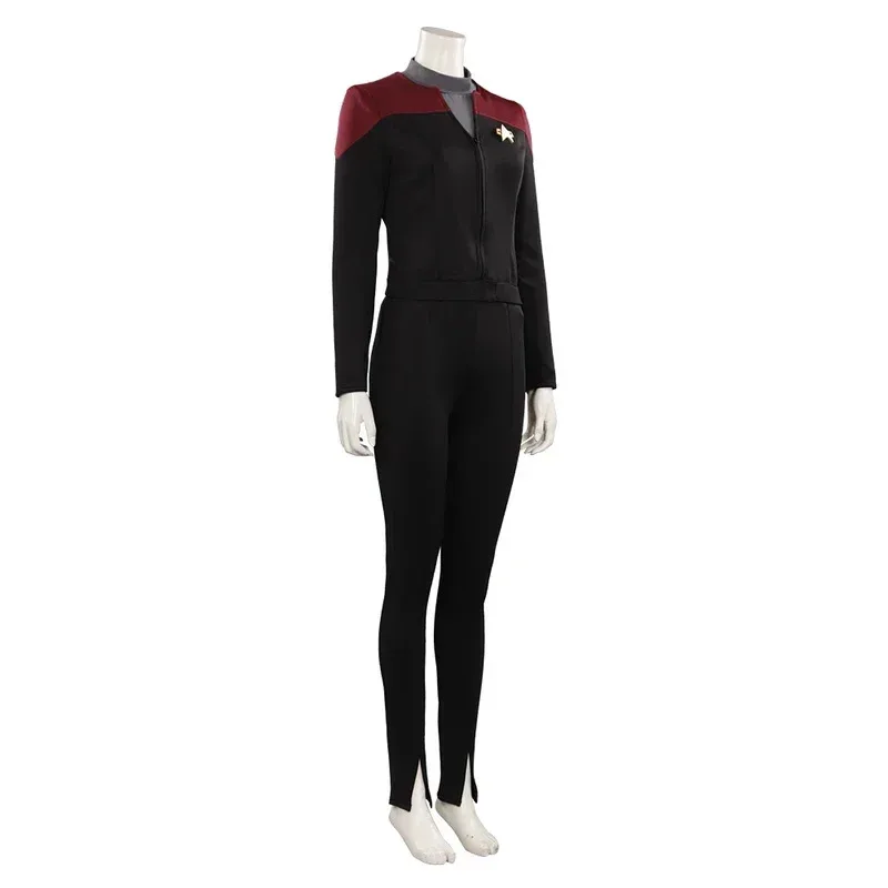 Serie Star Prodigy Kathryn Janeway Trek Cosplay fiesta de Halloween abrigo pantalón trajes disfraz adulto Outfit2jN CosZha