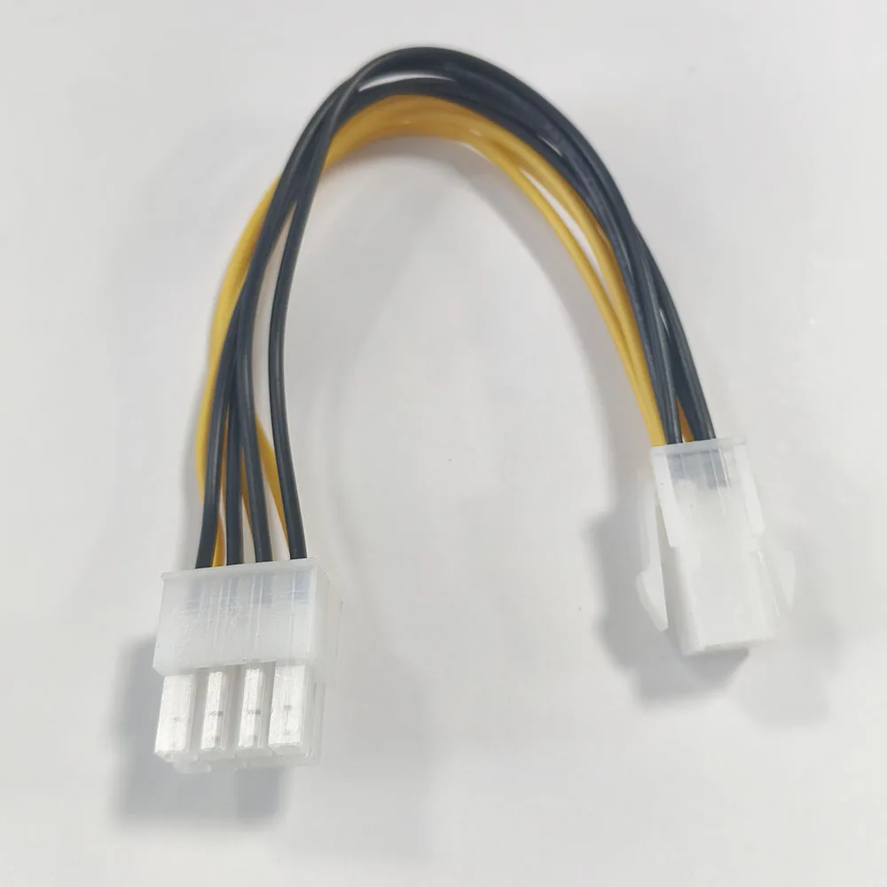 1pcs 12V 4 Pin Male To 8 Pin Cpu Power Cable ATX 4 Pin Male to 8 Pin EPS Power Cable Cord Adapter CPU Power Supply