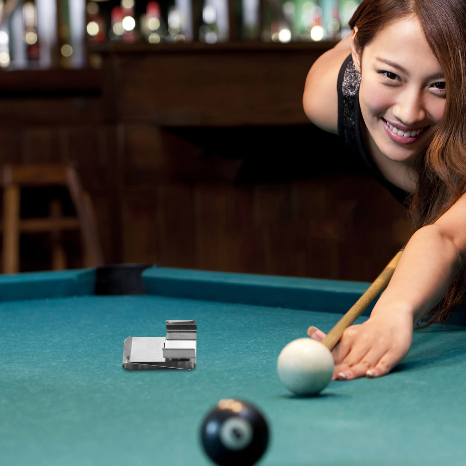 

Durable Stainless Steel Chalk Clip Belt Holder For Pool Billiards Accessories Board Tip Case Snooker Pocket Cover