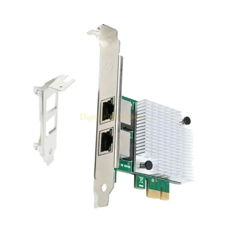 E06D 2 Gigabit Port PCIE 1000M Server Networks Card RTL8111F PCIe 1x Adapter