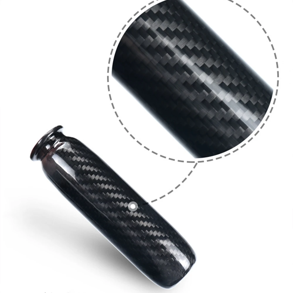 Handbrake Handle Cover For Mini Cooper R50 R52 R53 R55 Real Carbon Fiber Car Parking Hand Brake Grip Case Shell Protector Trim