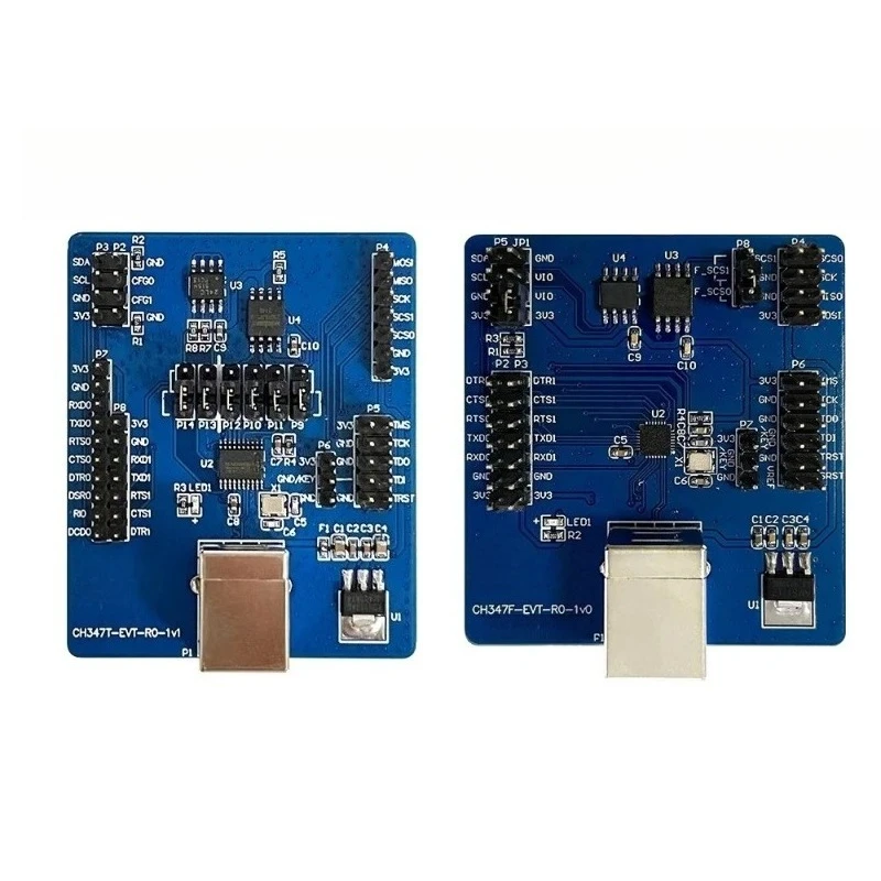 1Pcs CH347 Development Board 480Mbps Hi-Speed USB Bus to Serial Chip CH347F/T Evaluation Board