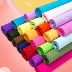 50x250cm Crepe Paper Colored Roll Origami Crinkled Crepe Paper Craft DIY Flowers Decoration Gift Wrapping Thickened Paper Craft