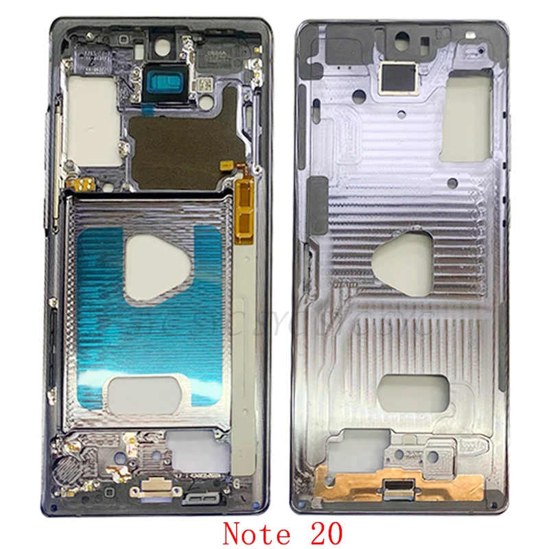 Middle Frame Center Chassis Cover Housing For Samsung Note 20 N980 20 Ultra N985 N986 Phone Metal LCD Frame Repair Parts