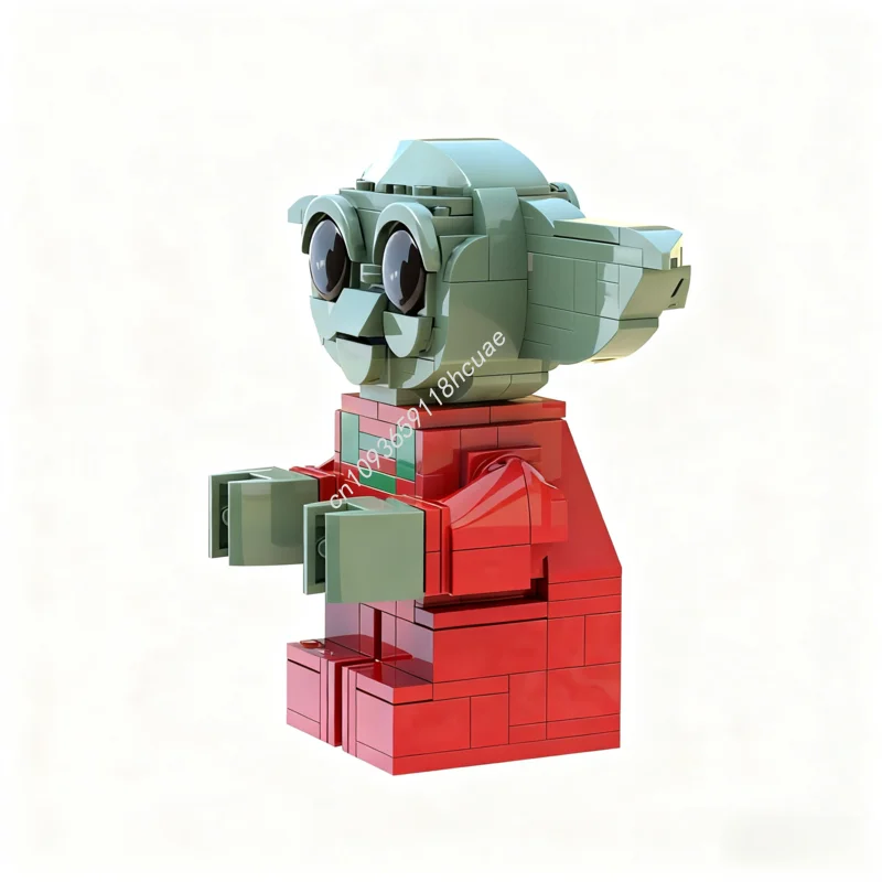 266 pçs moc upscaled grogu minifigura estrela batalha modelo blocos de construção crianças idéia aniversário modular brinquedos criativos presentes natal