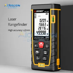 SW-TG50 Laser Distance Meter Double Bubble Digital Measuring Device Tools Electronic Tape Laser Rangefinder Laser Range Finder