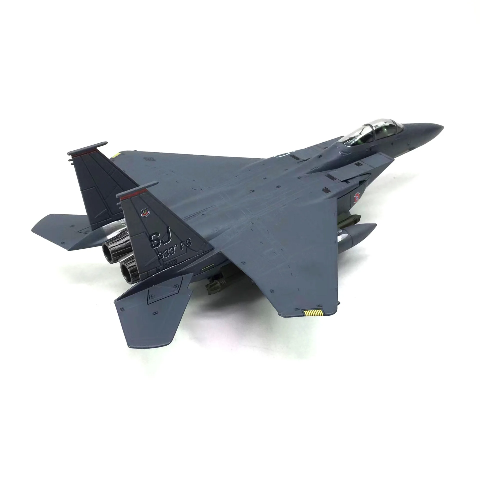 1/100 Scale F-15C F15 F15E USAF Eagle Shark Military Fighter Diecast Simulation Alloy Finished Aircraft Model Collection Toys