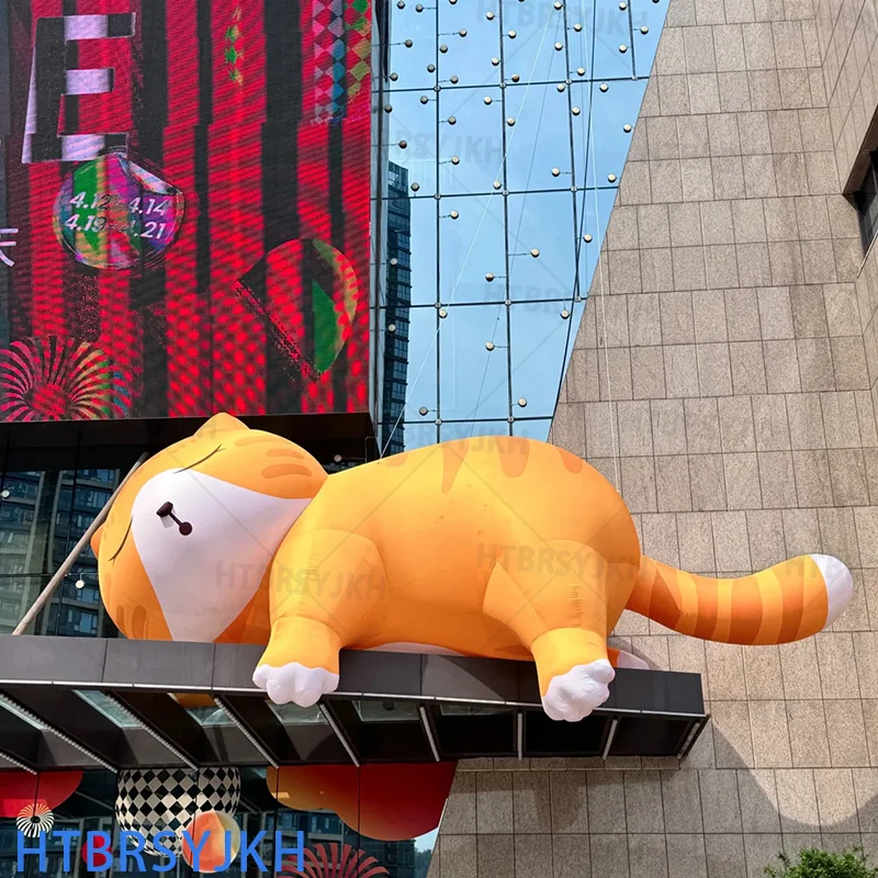 Inflatable cartoon cat animal Kitten/Kitten mascot Sleeping Cat Mall hotel door decoration advertising props