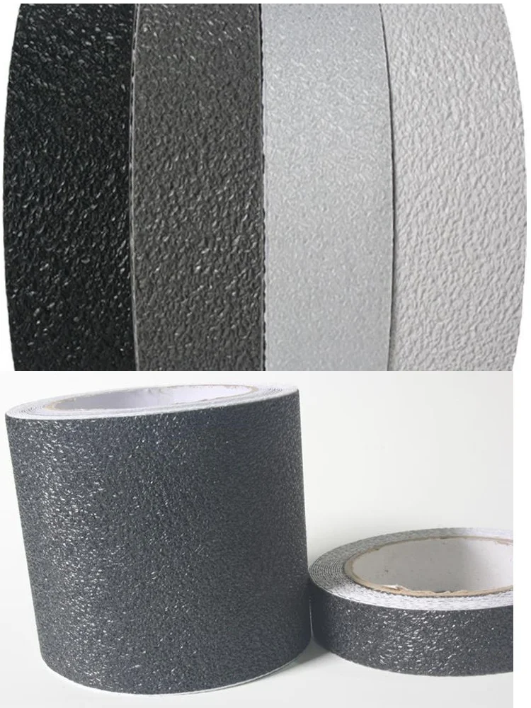 Anti slip tape PU Staircase Bathroom Bathtub Swimming Pool Pad Frosted Wear-Resistant Safety Warning Black Adhesive Tape