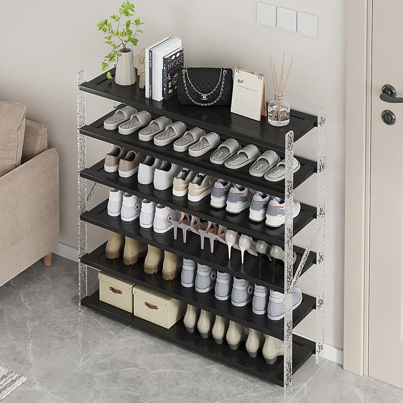 

Multi-Layer Simple Dustproof Shoe Rack To Save Space Living Room Shoes Bags Books Magazine Keys Potted Ornaments Storage Rack