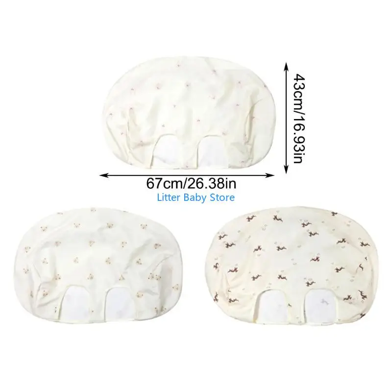 N80C سوبر ماركت بقالة حصيرة غطاء حماية مقعد كرسي طعام الأطفال مناسب للسفر لتجربة تسوق نظيفة