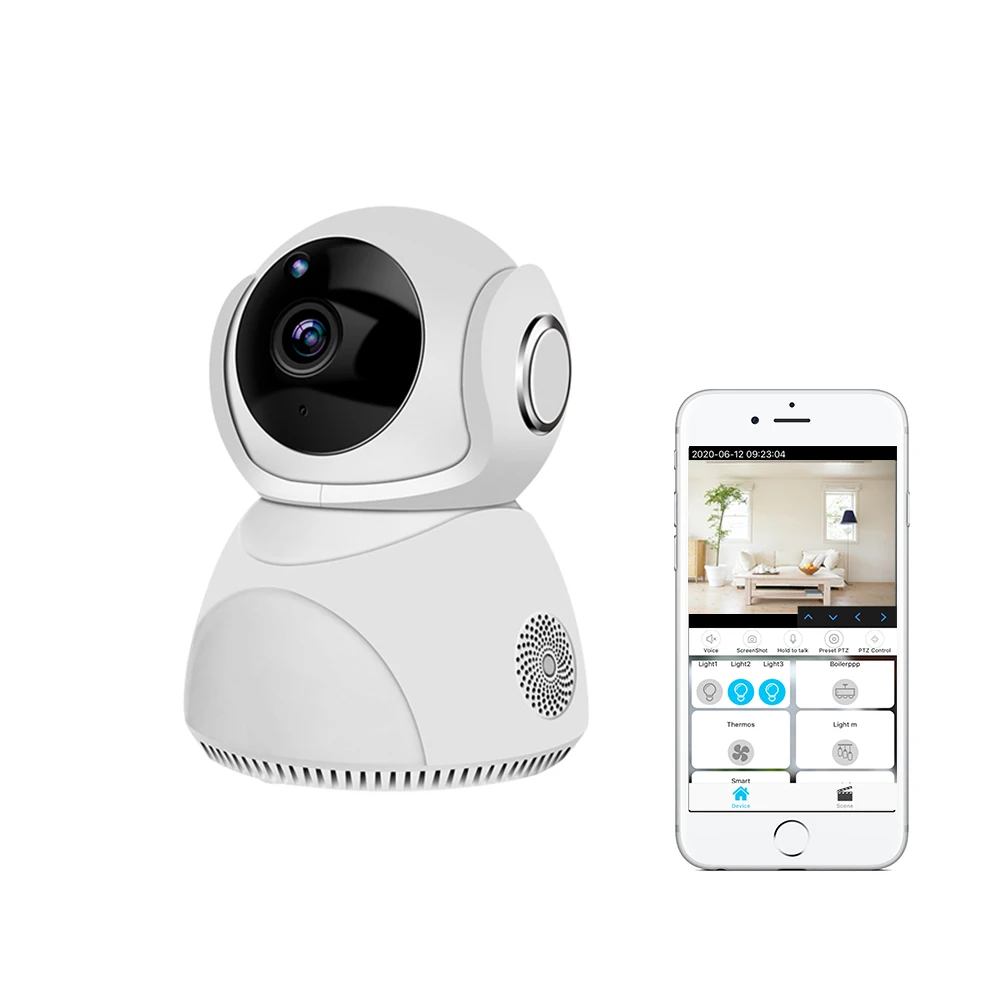 Lanbon 360 Degree View Angle CCTV  IP Camera Indoor Mini Camera Control by Mobile Phone Tuya Camera