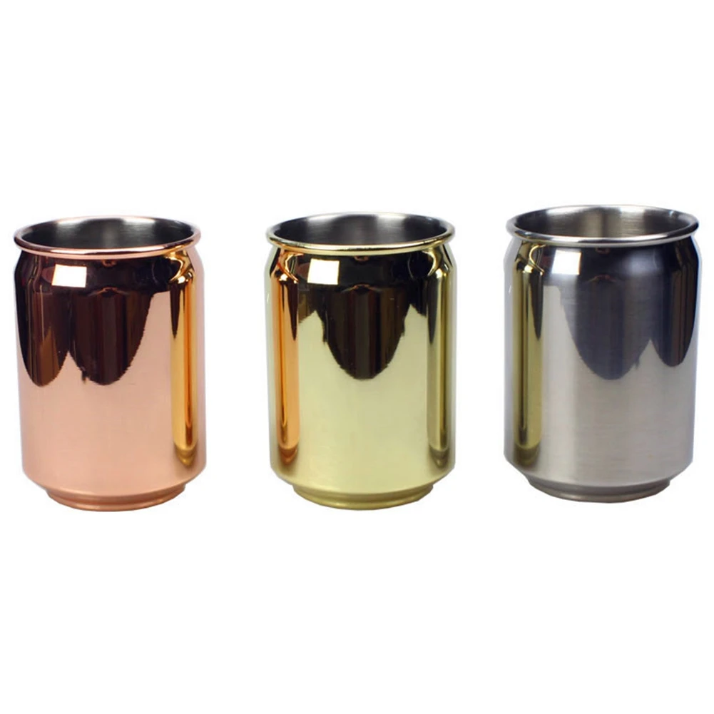 400ML 304 Stainless Steel Cola Cup Exquisite Personality Drink Cup Fragrant Tea Milk Lemon Soda Juice Coffee Cup, B