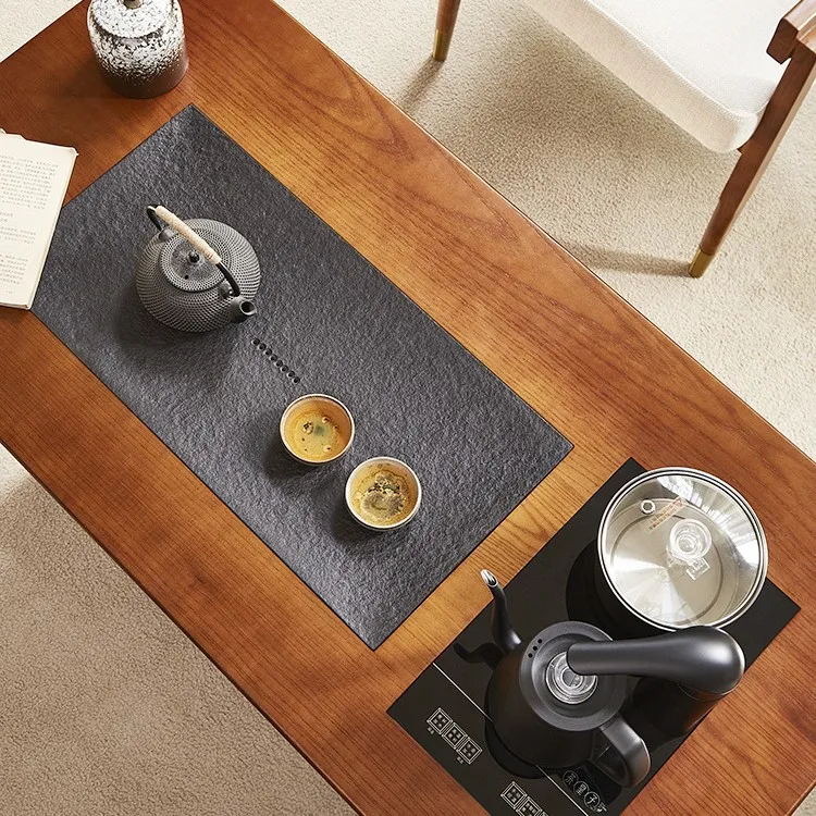 Factory Direct 2026 New Chinese-style solid wood rattan tea table Small table B & B home modern simple cabinet integrated Zen ta