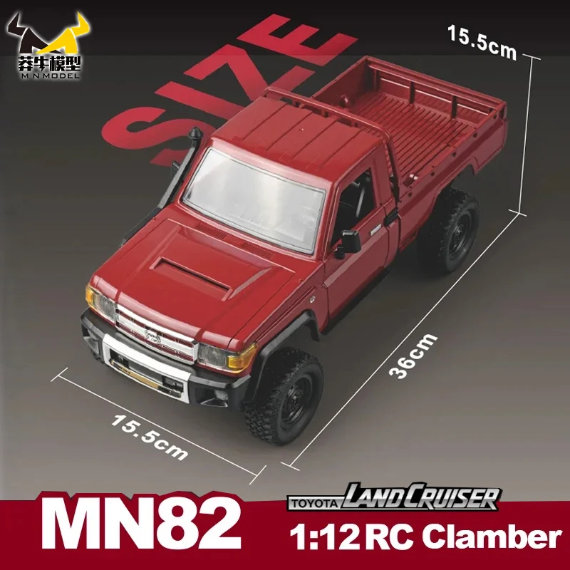 MN نموذج 1:12 RC سيارة MN82 ريترو كامل النطاق محاكاة LC79 RTR 2.4G 4WD 280 موتور التحكم عن بعد مركبة يتم التحكم بها عن بُعد لسيارة تويوتا نموذج