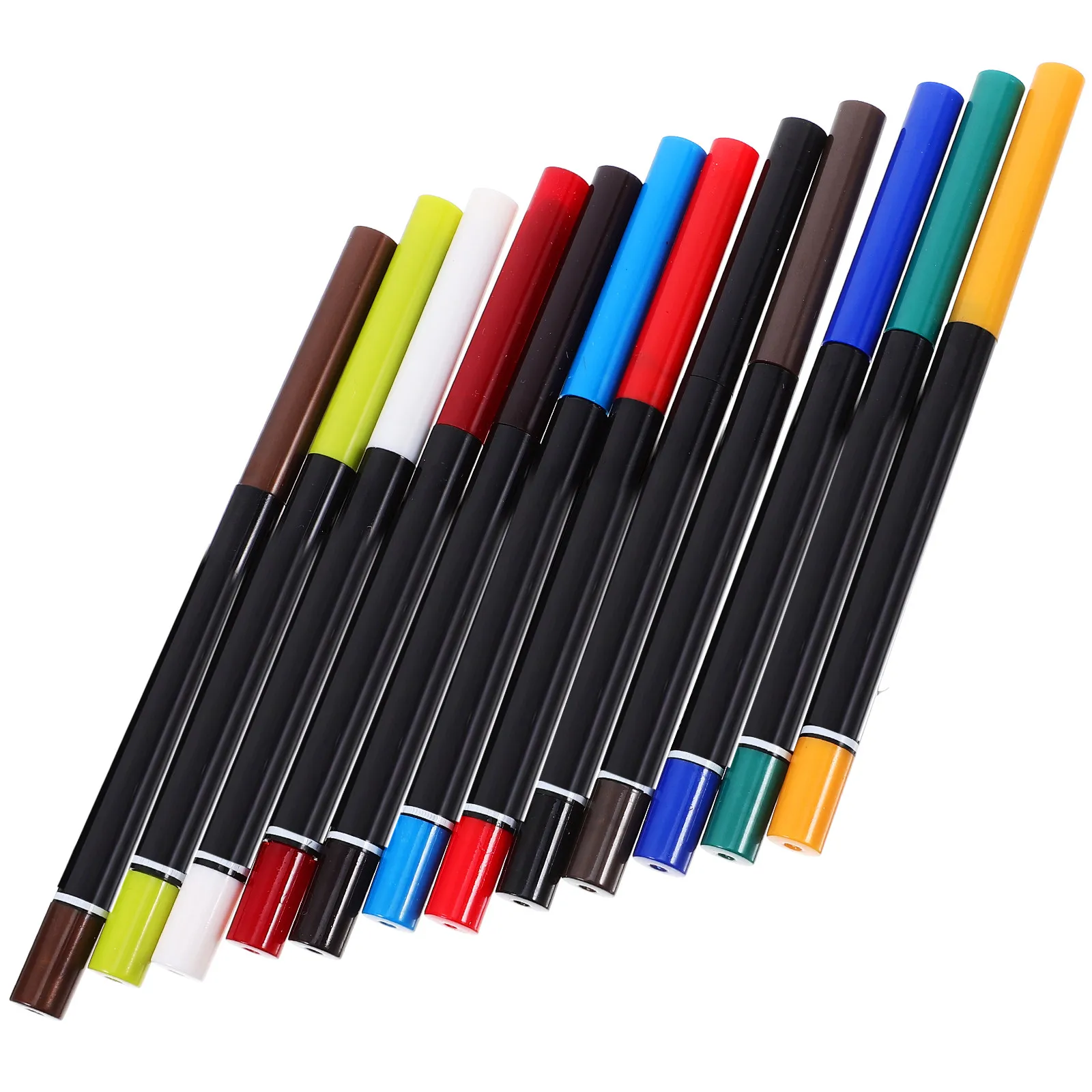 12Pcs Waterproof Eyebrow Eyeliner Pencil Easy Outline Eyeshadow Gel Pen Smooth Makeup Tools Eyebrow Pencil Eye Gels Pen