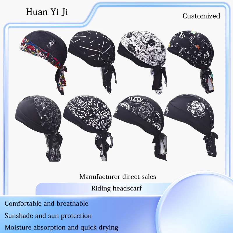 Outdoor Bicycle Headscarf Moisture absorption Riding Headscarf Quick drying Pirate Headscarf Customized