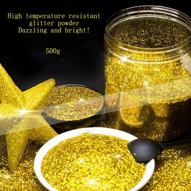 500g Glitter Powder 0.2mm Handmade Material Glitter Powder Nail Art Gold Powder Home Decoration Paint Add Gold Powder
