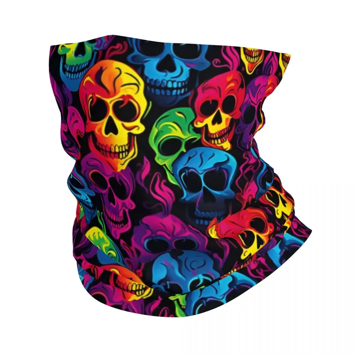 Skulls Headband Neck Warmer Men Ski Running Tube Scarf Medical Nurse Face Bandana Gaiter