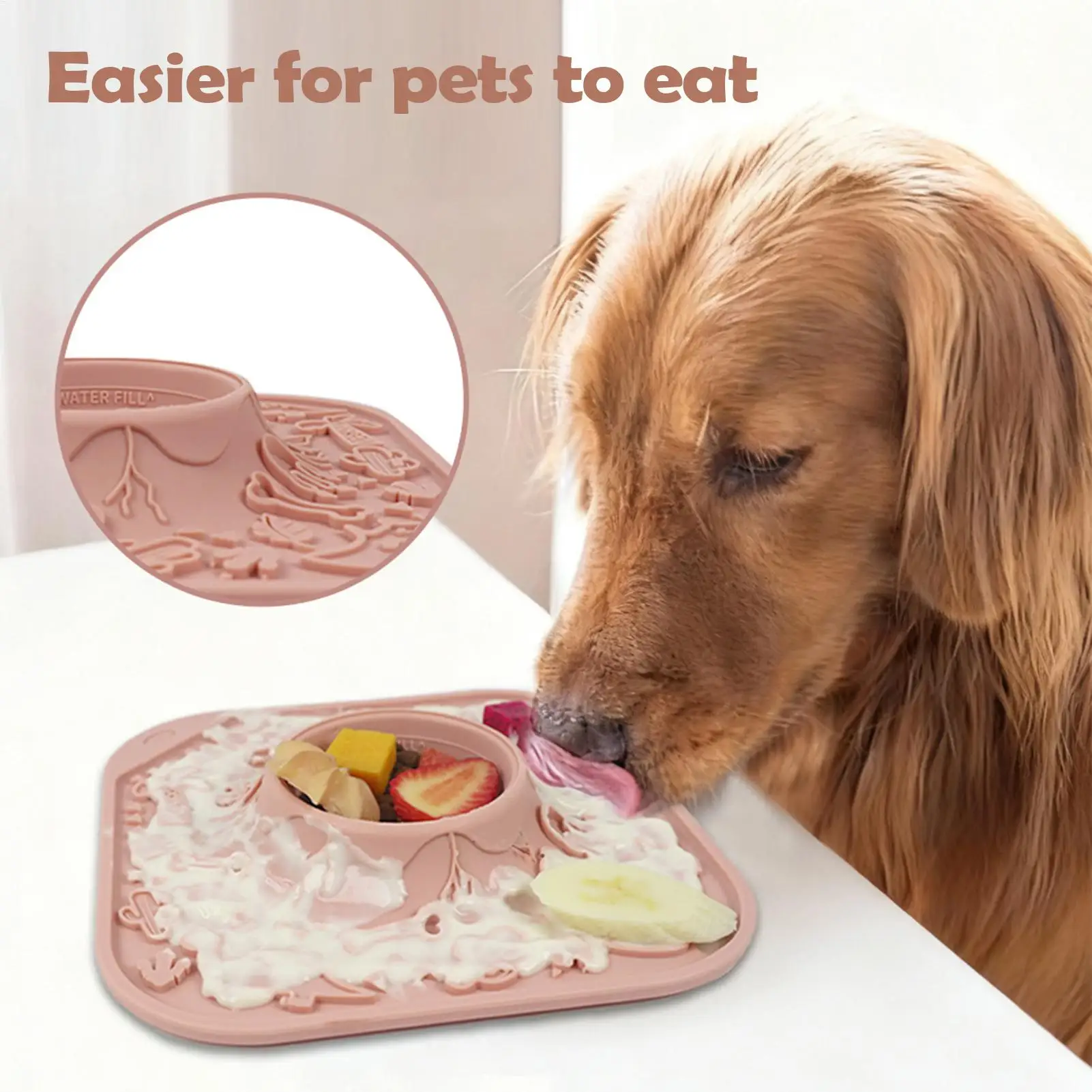 Dog Licking Mat Silicone Volcano Shaped Non-slip Puzzle Feeder Licking Mat With Suction For Dogs Cats For Puppy Kitten
