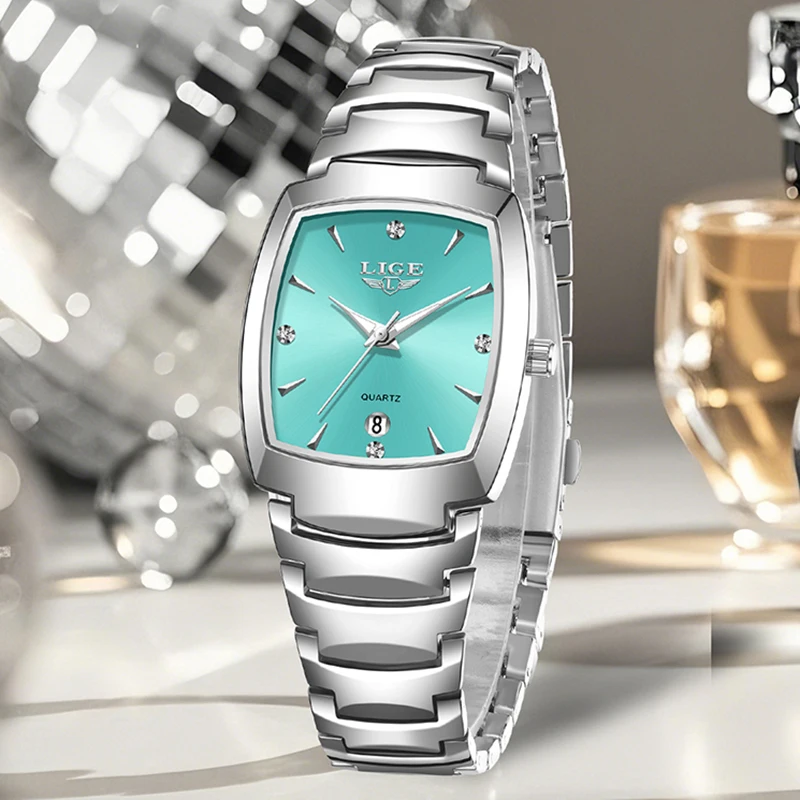 LIGE New Fashion Women Watch Simple Date Women's Quartz Wristwatches Top Brand Luxury Sports Waterproof Bracelet Watch Feminino