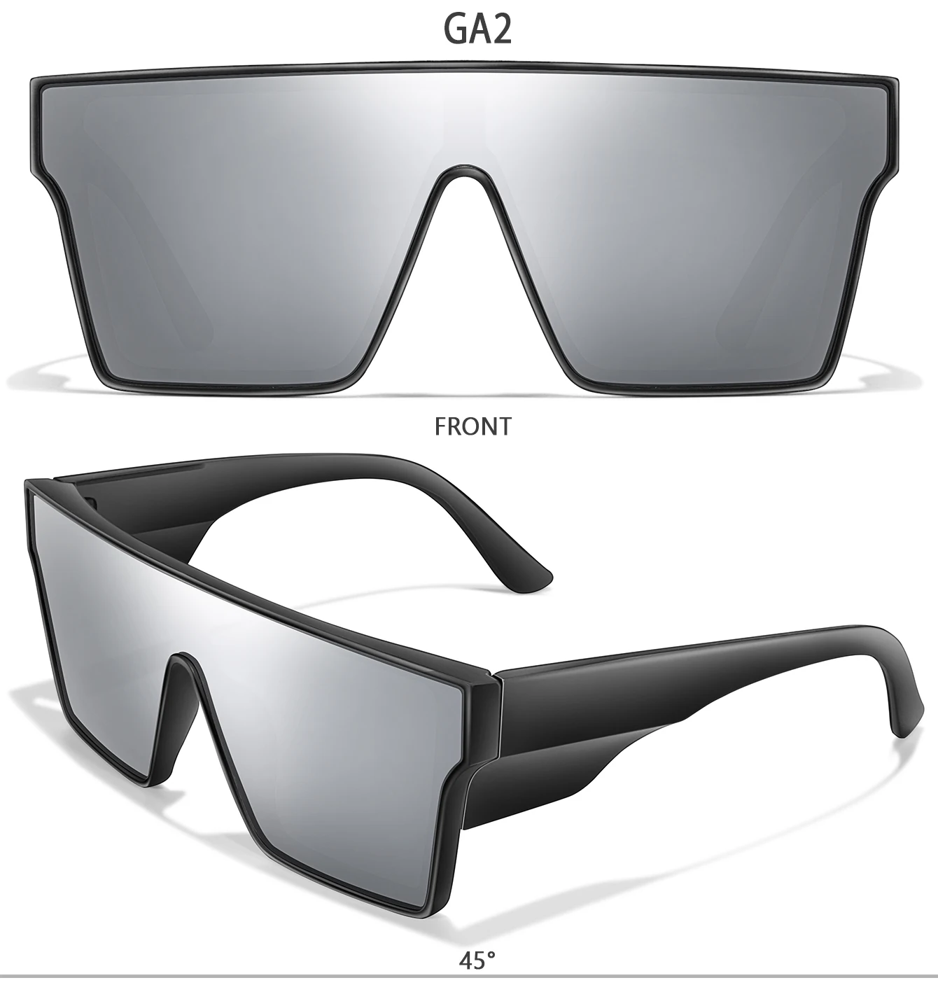 3 Paar Sonnenbrillen mit großem Rahmen, UV400, bunte Gläser, für Herren und Damen, Outdoor-Sport, Angeln, Radfahren, Wandern, Laufen, Fahren, Brillen, Geschenk – Detail 5