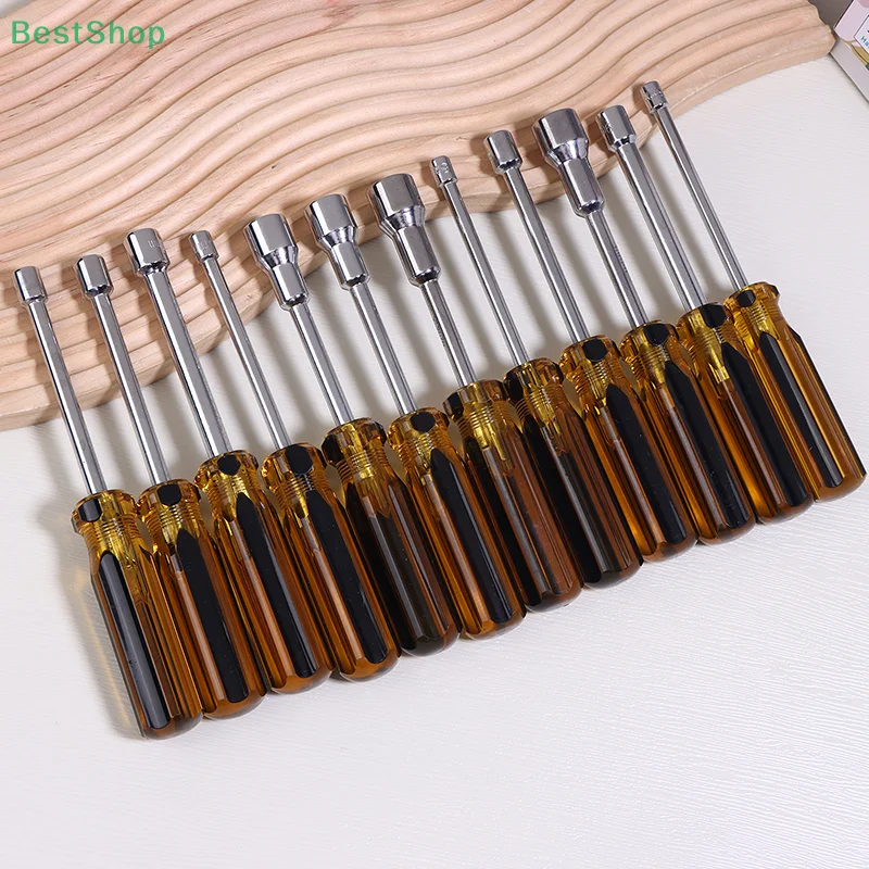 Obeng Hex Socket Head Handle CRV Shaft Nut M3 M4 dengan ukuran 4/5/5.5/6/7/8/9/10/11/12/13/14mm, untuk casing dan penggunaan manual.