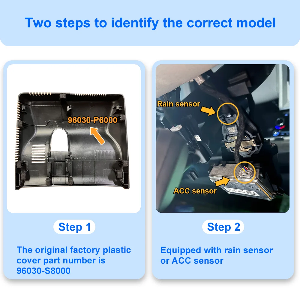 الصندوق الأسود الأمامي والخلفي لسيارة Hyundai Santa Fe Left Drive 2019-2025/ Right Drive 2025-2026، FITCAMX Dashcam DVR لديه مستشعر WIFI G #4
