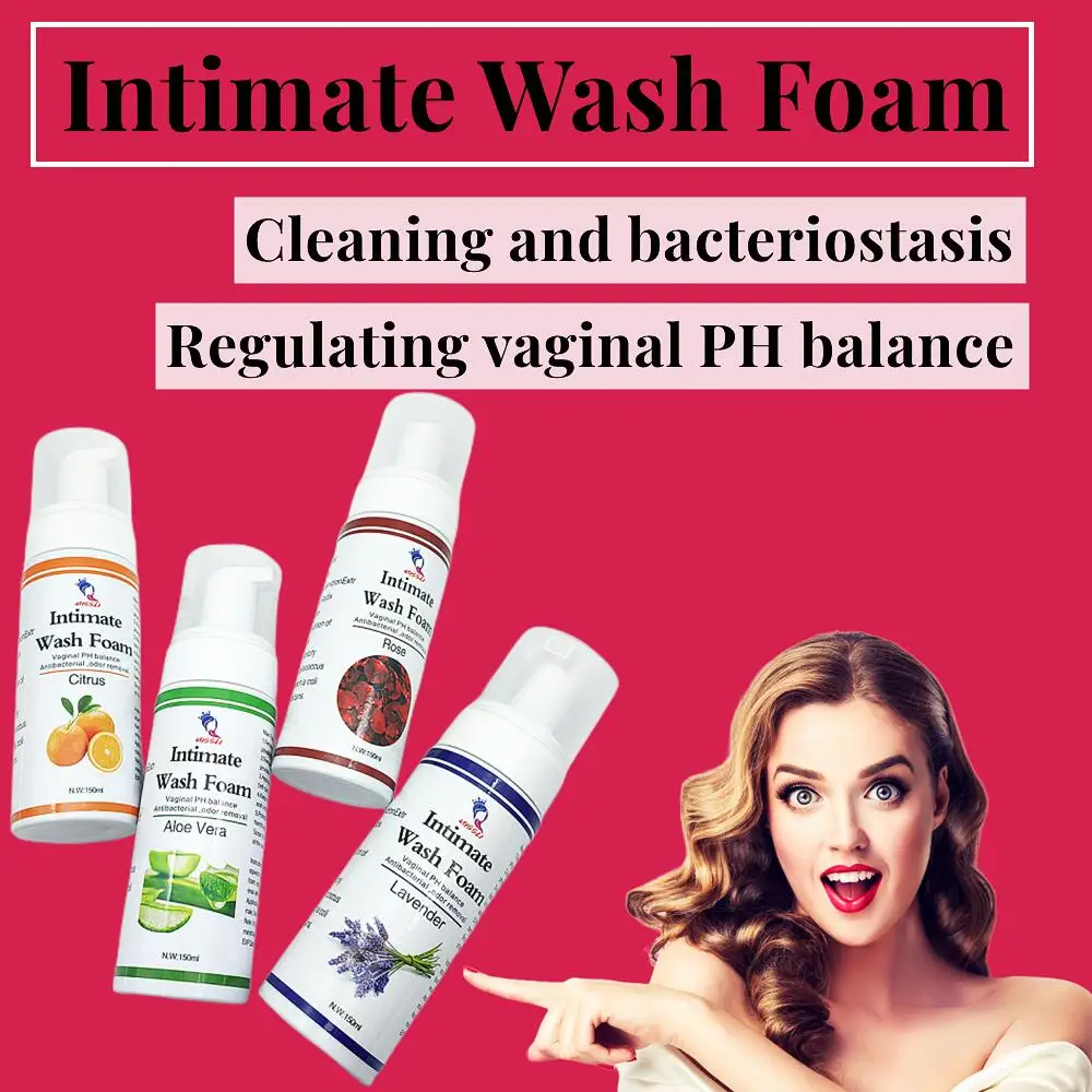 Feminine Intimate Yoni Foam Wash Natural Washing Foam Vaginal Herbs Washer Vagina Cleaning