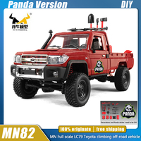 Panda Version MN82 1:12 Rc Car Upgraded Mn Model Retro Full-scale Simulation LC79 RTR 2.4G 4WD Remote Control Truck Car Toys