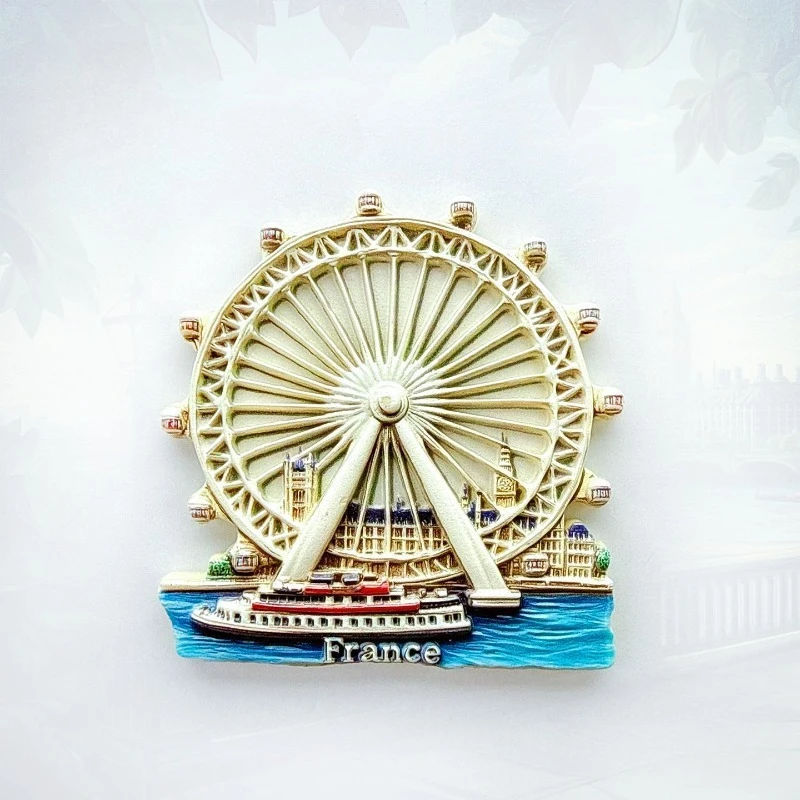 France Cruise Fridge Magnet - Scenic 3D Ship & Wheel Souvenir Unique French Riviera Gift for Travel & Coastal Home Decor